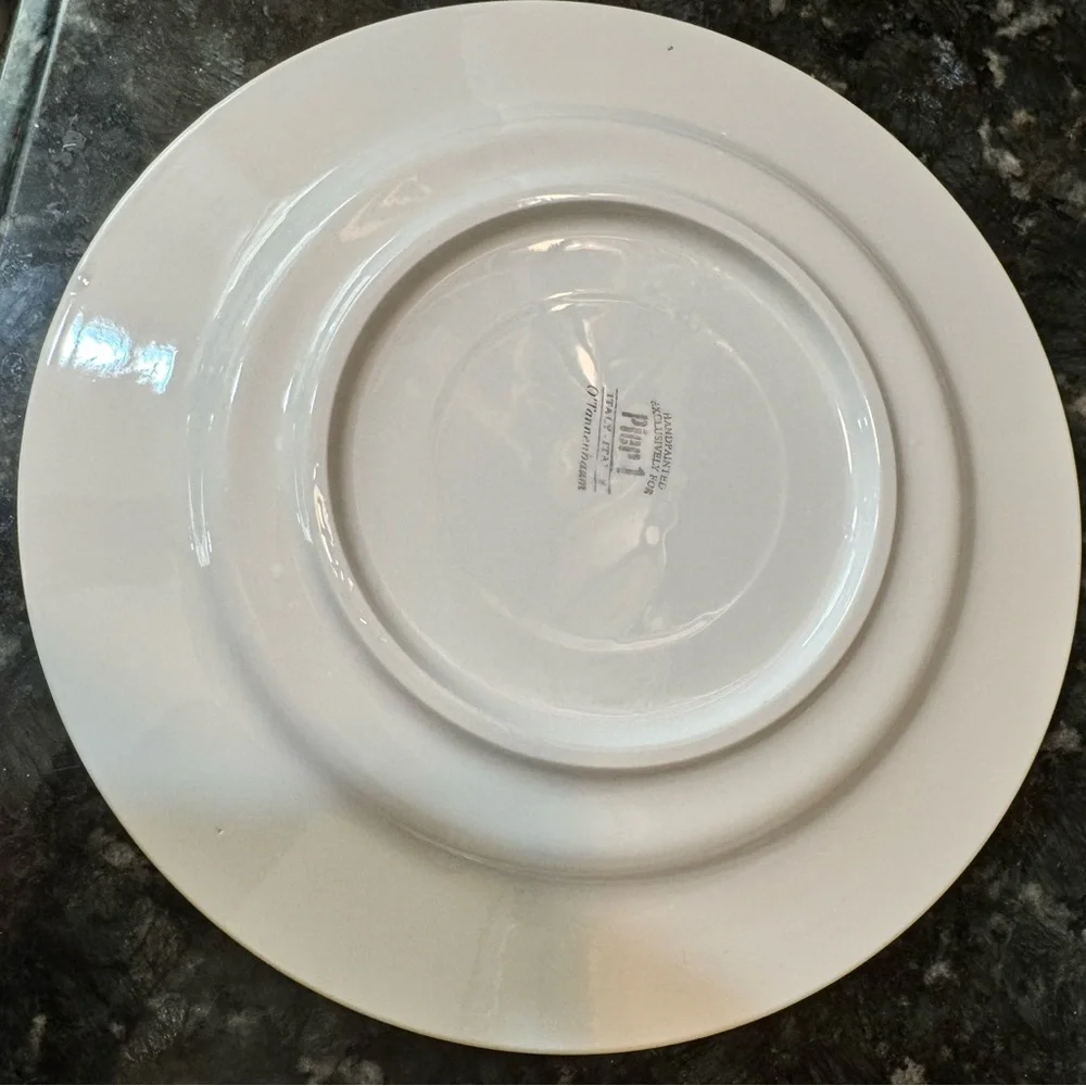 Pier 1 O’Tannenbaum charger plate.